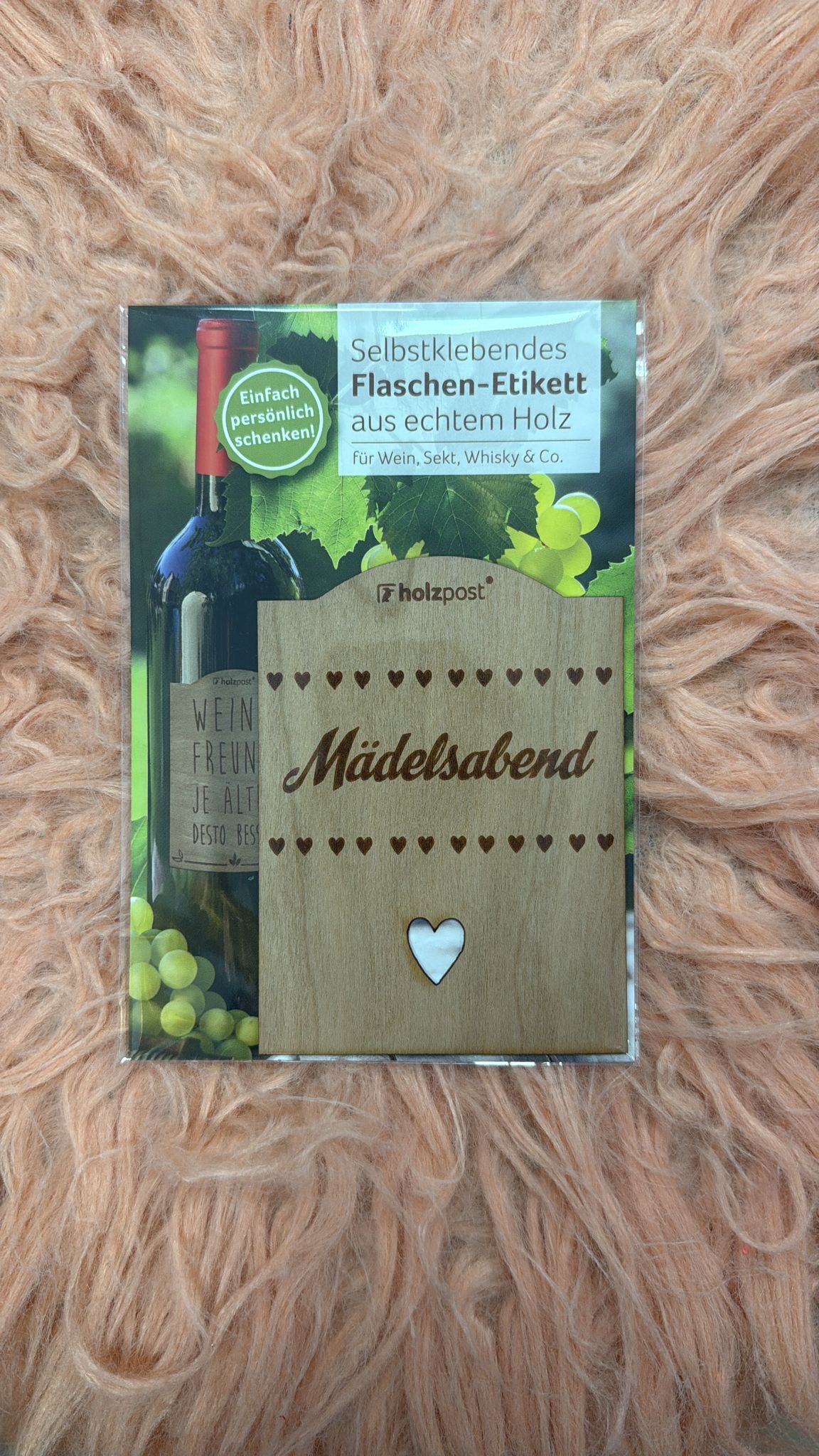 Flaschen-Etikett - Mädelsabend, selbstklebend