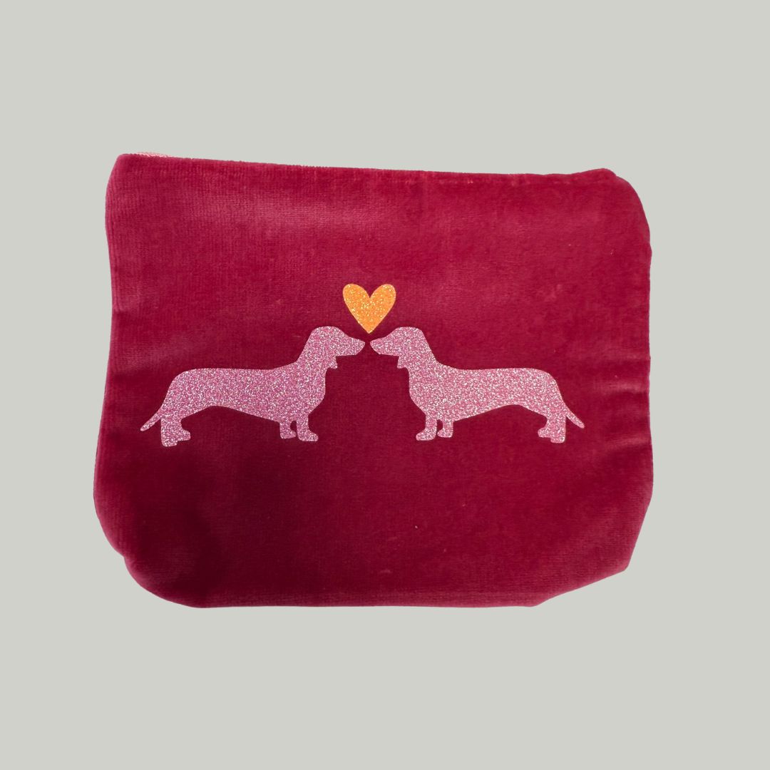 Kosmetiktasche Groß Dackelglück