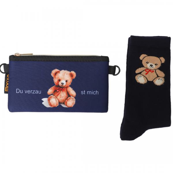Socken - Verzaub Bär & Neopren Clutch