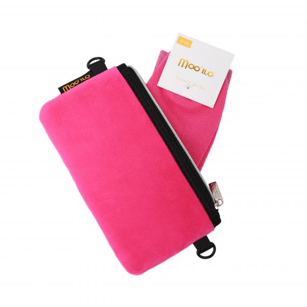 Socken - Lurex Pink & Velvet Clutch