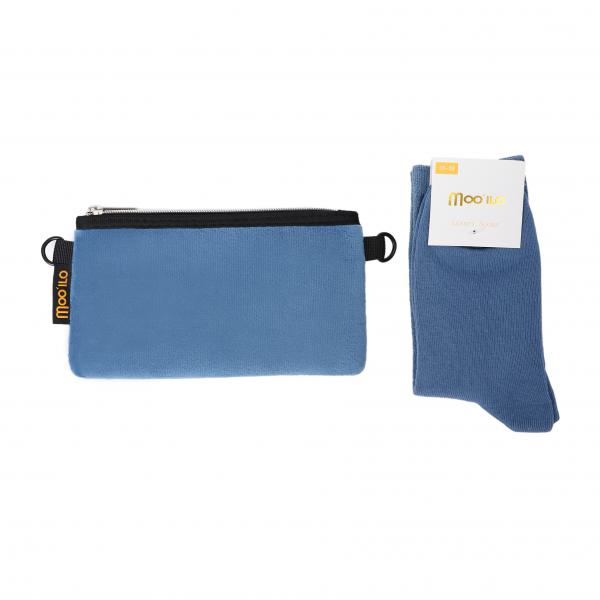 Socken - Lurex Blue & Velvet Clutch