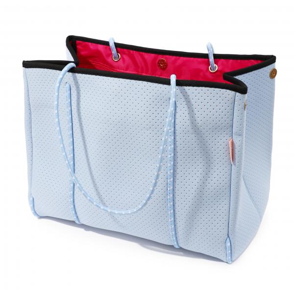 Neopren Tasche L Lightblue - Pink