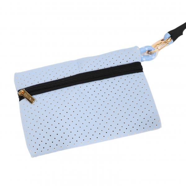 Neopren Tasche L Lightblue - Pink