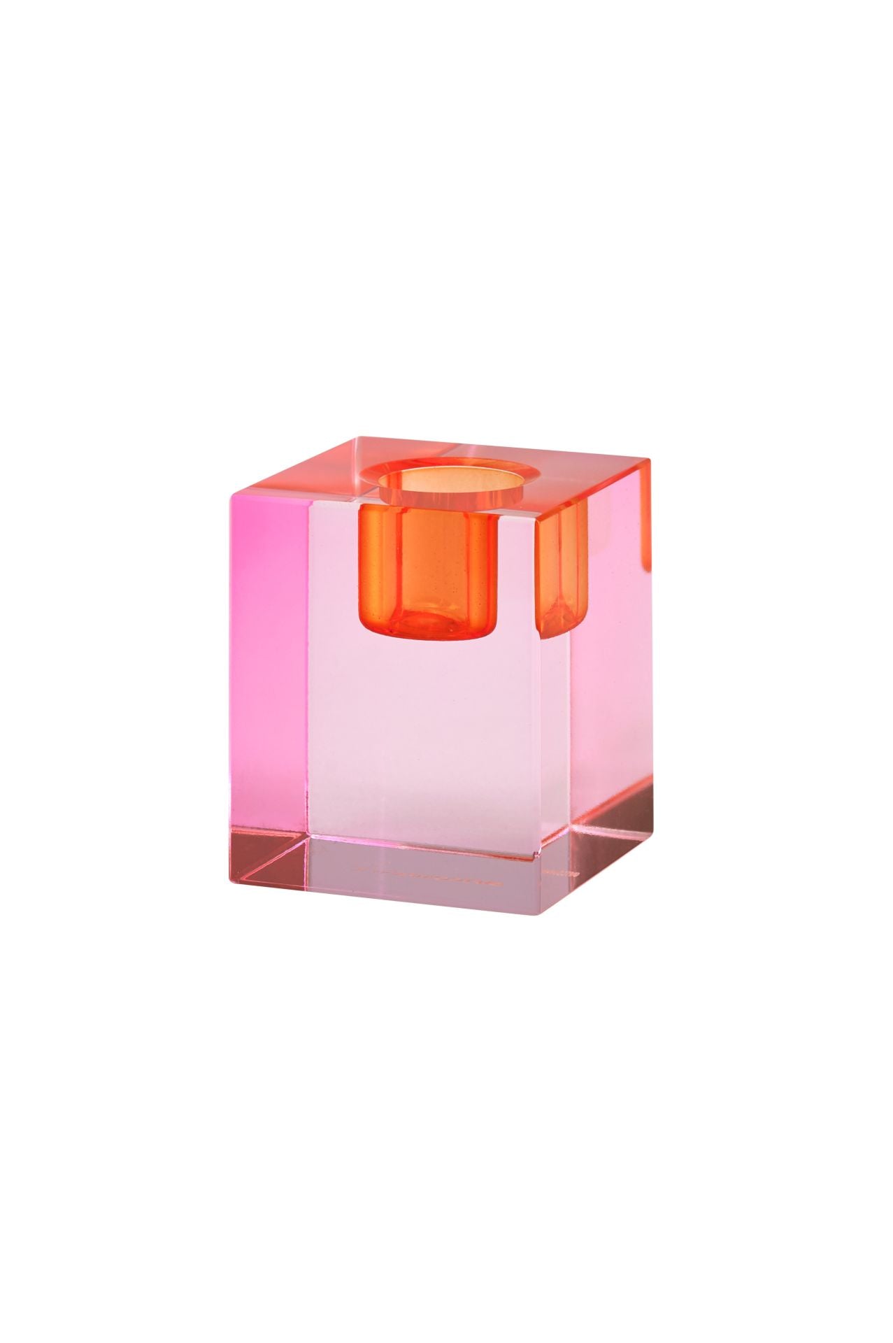 Dioptrics, Kristallglas-Kerzenhalter, H6cm, blockartiges Design