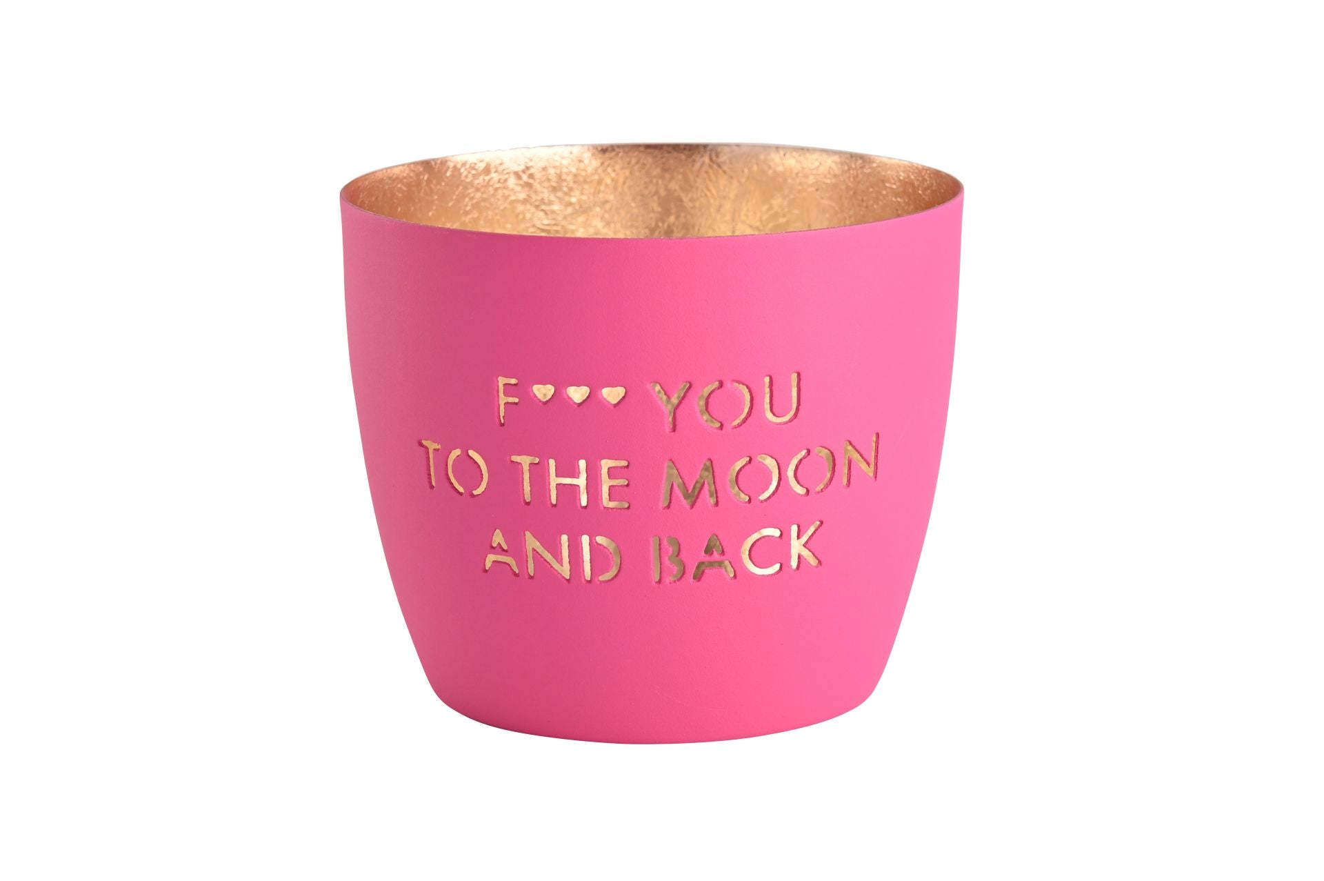 Madras, Windlicht, M, Motiv: F… you to the moon and back