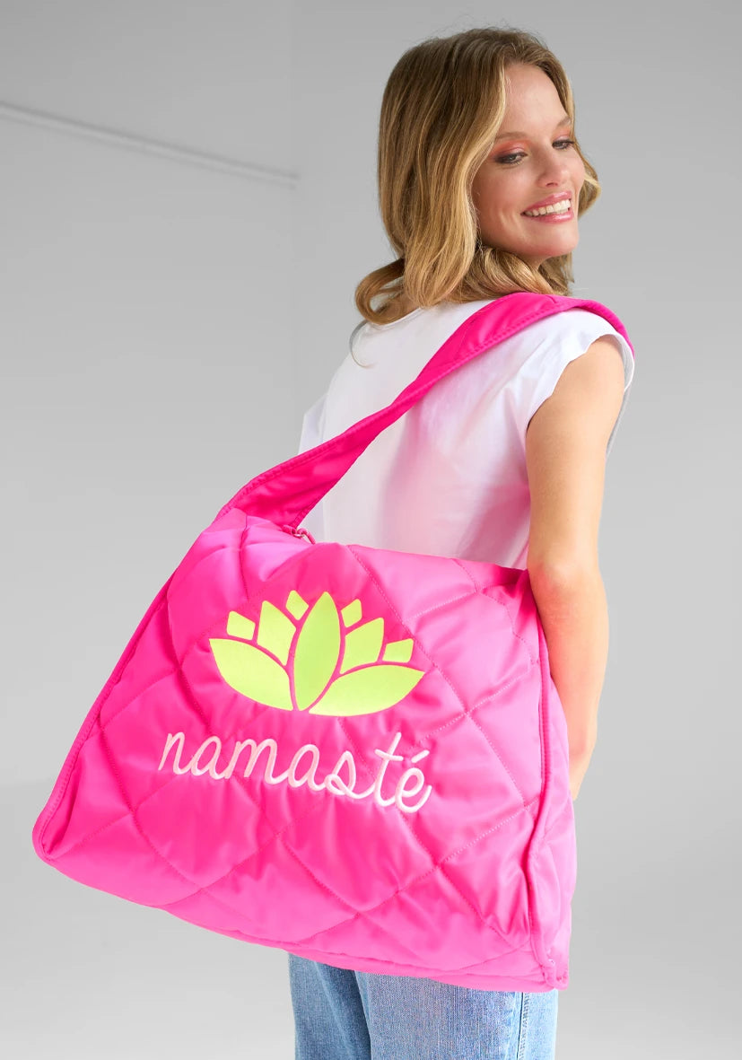 Quilted Bag Namasté – neonpink