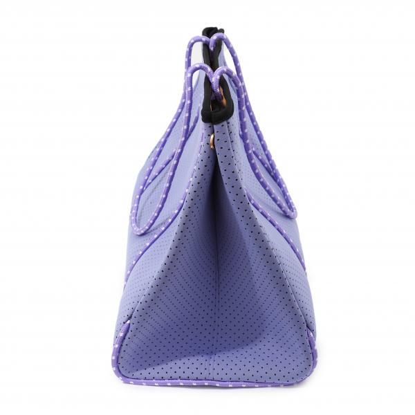 Neopren Tasche L Flieder - Beige