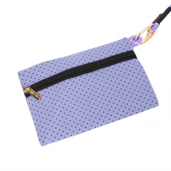 Neopren Tasche L Flieder - Beige