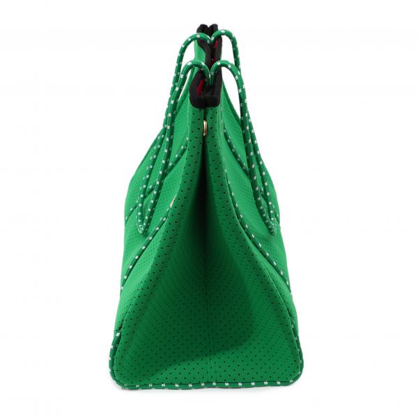 Neopren Tasche L Lightgreen - Pink