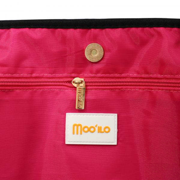 Neopren Tasche L Lightgreen - Pink