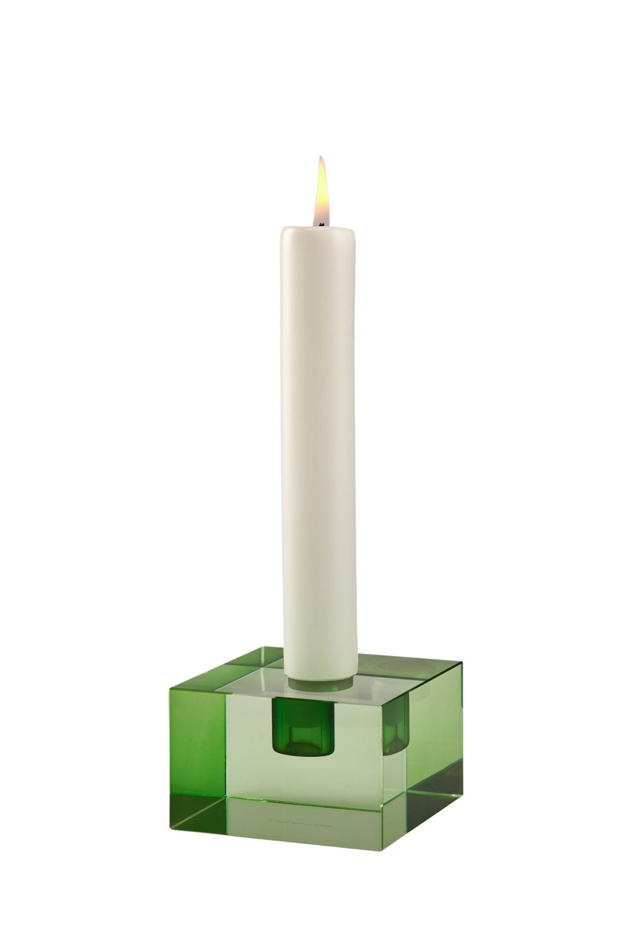 Dioptrics, Kristallglas-Kerzenhalter, S(H5cm), blockartiges Design