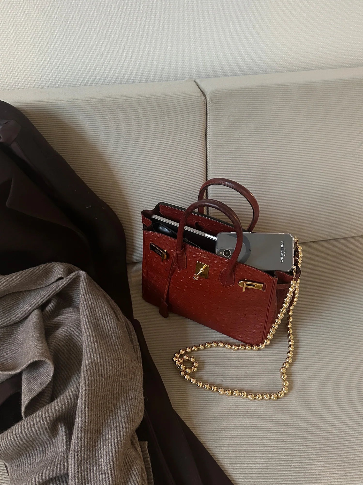 Crossbody Handykette POPPY gold