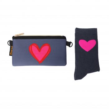 Socken - Lieblingsmensch & Neopren Clutch