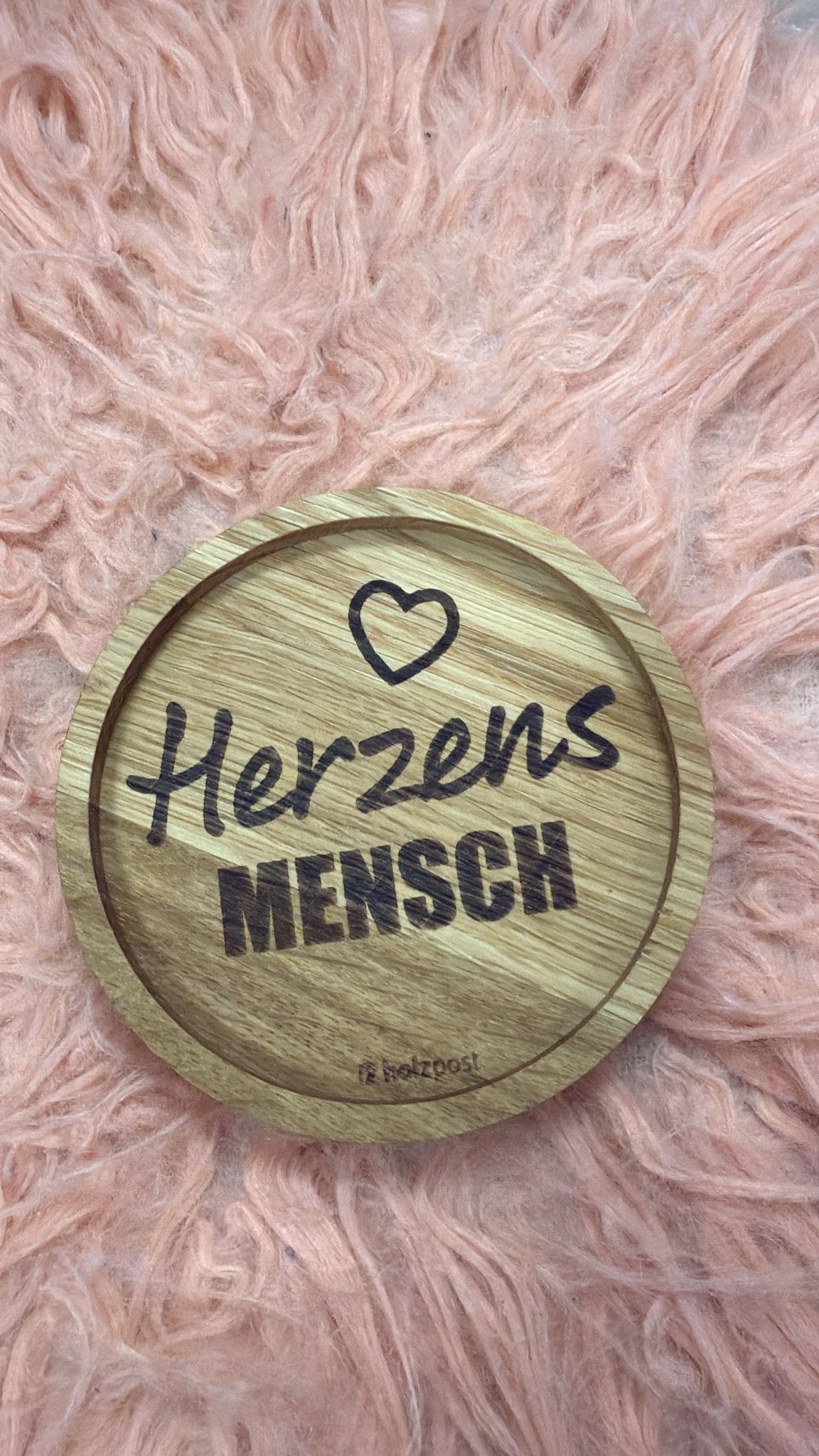 Untersetzer, Schwester Herz, rund
