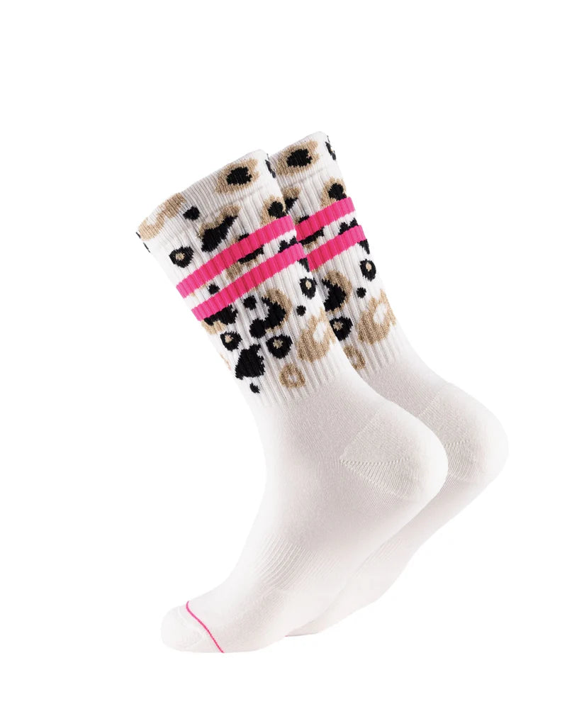 Socken Leo allover - NEON Pink