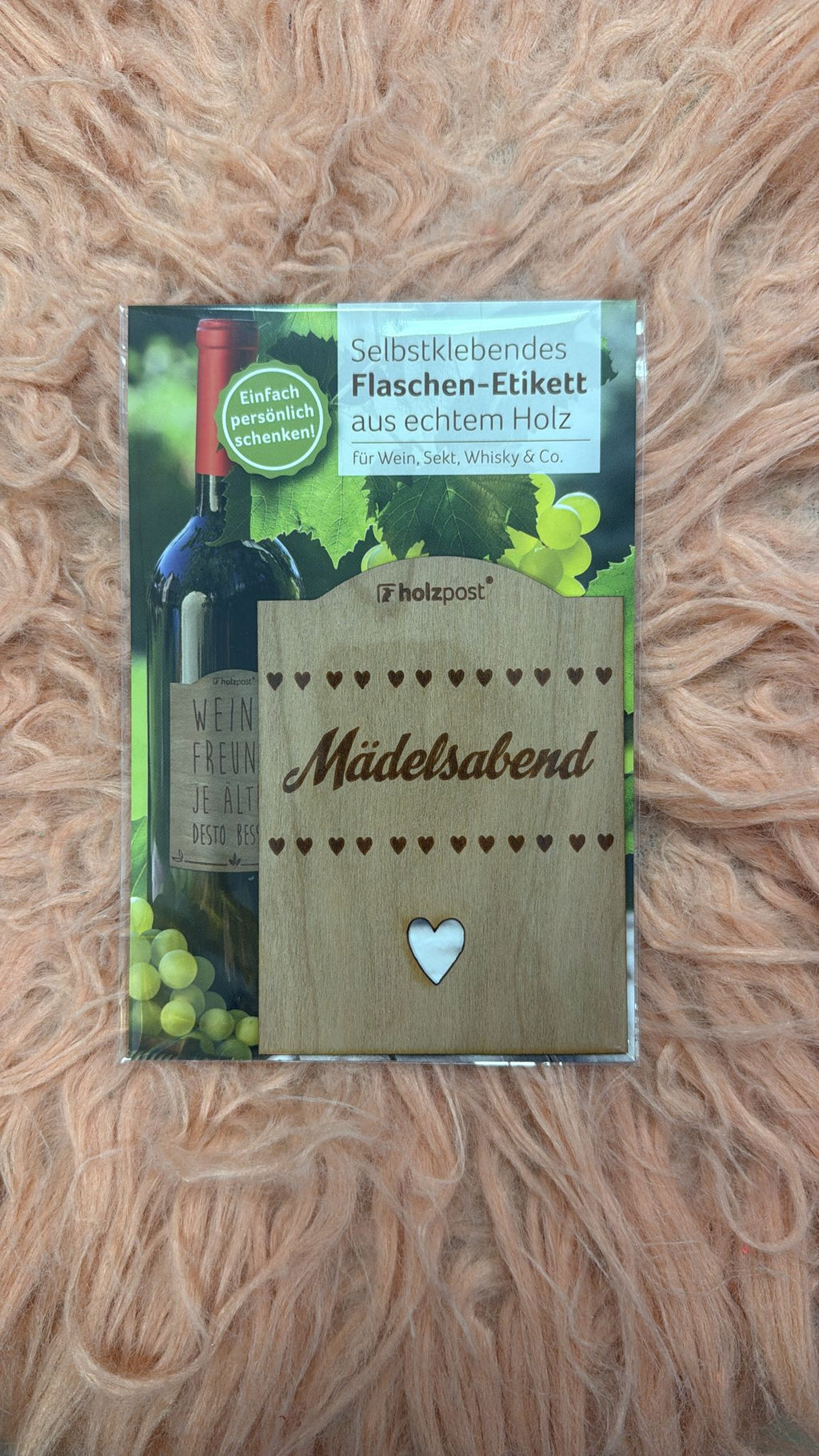 Flaschen-Etikett - Mädelsabend, selbstklebend