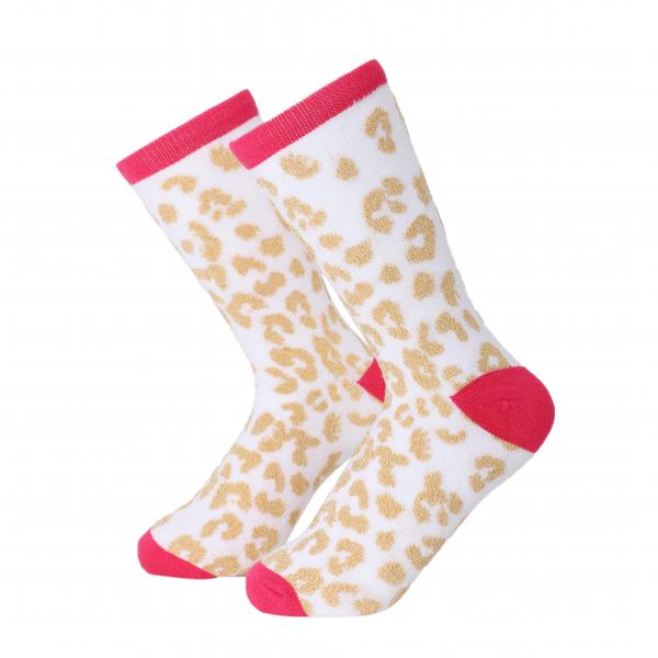 Socken Leo Weiß Gold - Leo Clutch