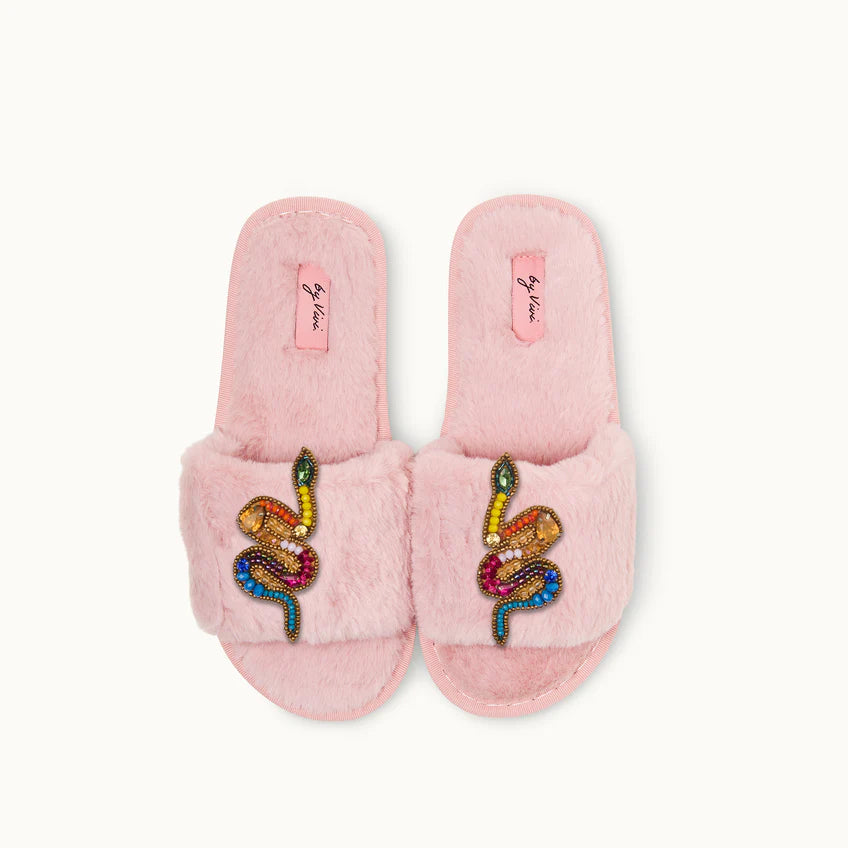 Broschenpaar für Slipper: Schlangen
