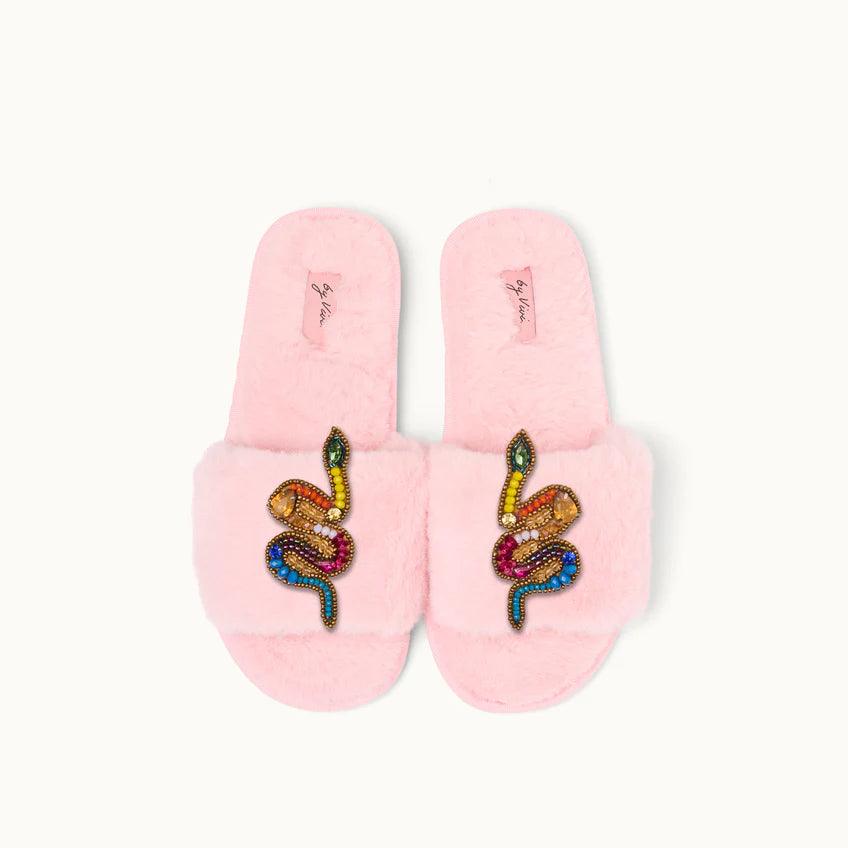 Broschenpaar für Slipper: Schlangen