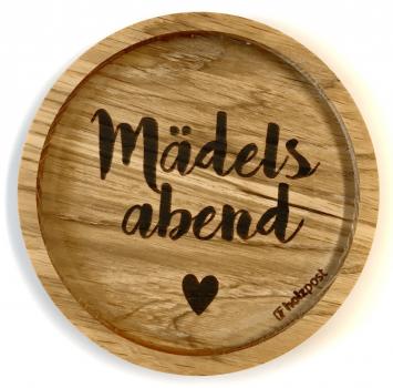 Untersetzer, Mädelsabend, rund