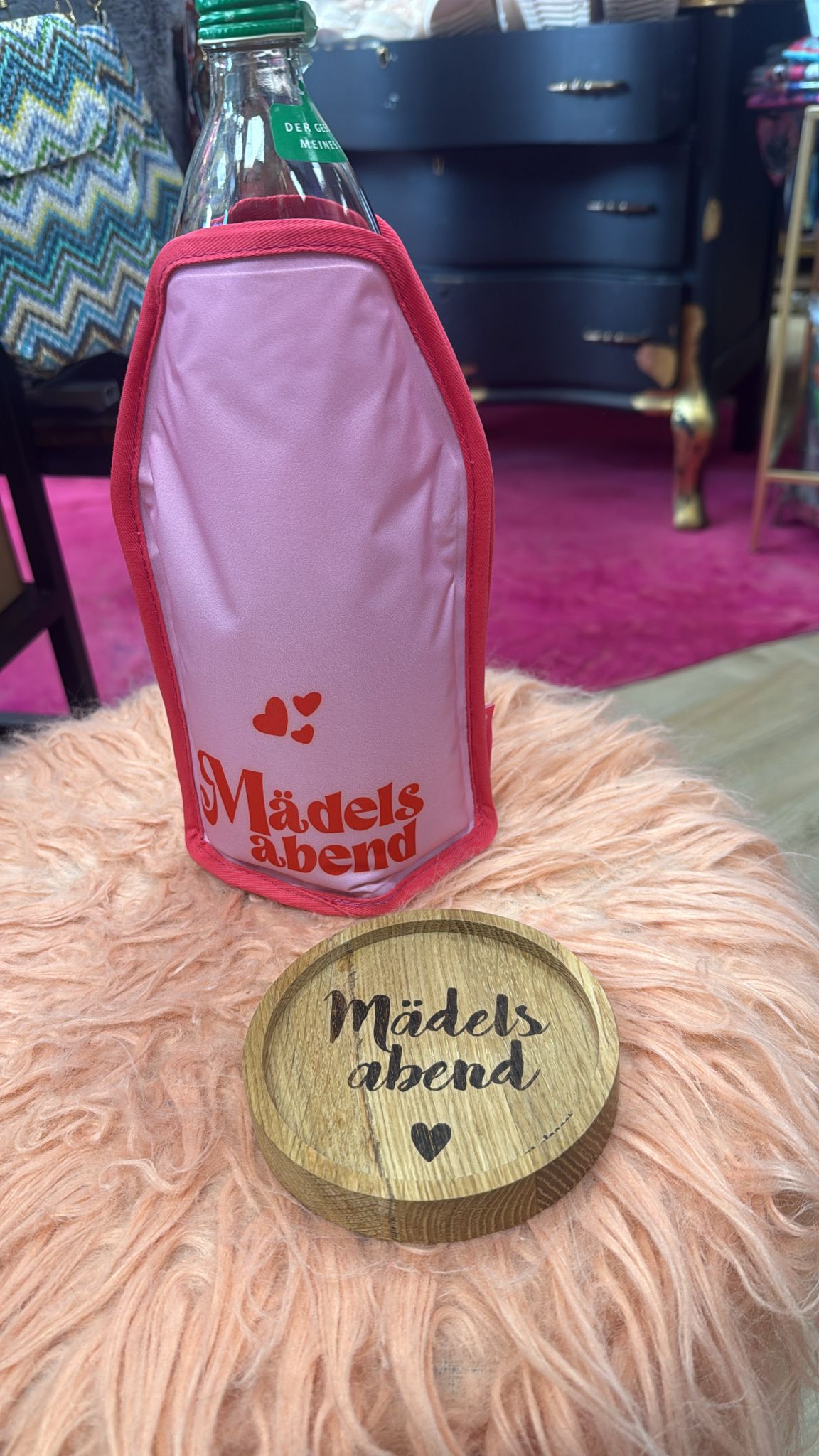 Froid, Kühlmanschette, Motiv: Mädelsabend, rosa/pink