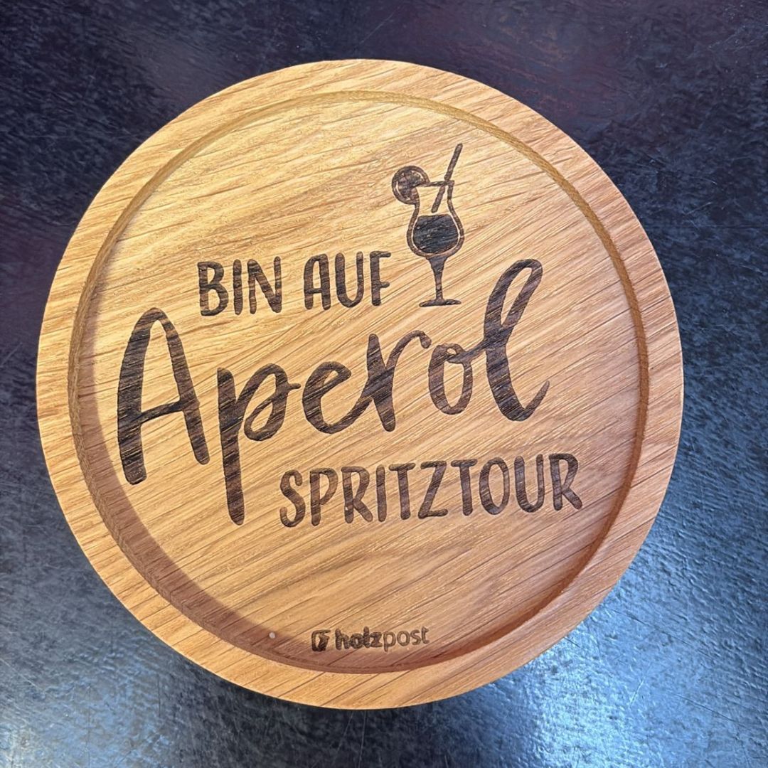 Untersetzer, Bin auf Aperol Spritztour