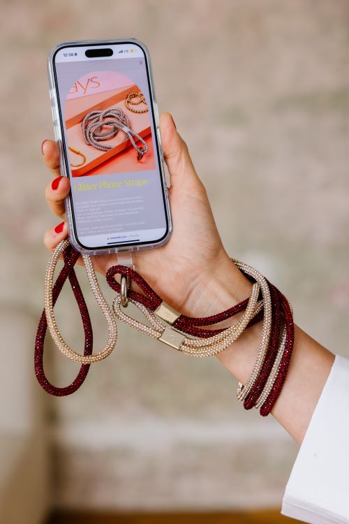 Handykette Glitter - Topaz