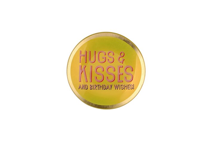 Love Plates, Glasteller S, Hugs & Kisses, rund
