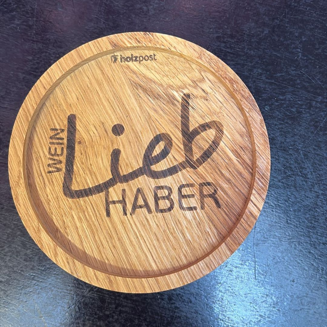 Untersetzer, Wein Lieb HABER