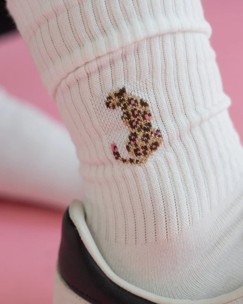 Socken Icon - Leo weiß
