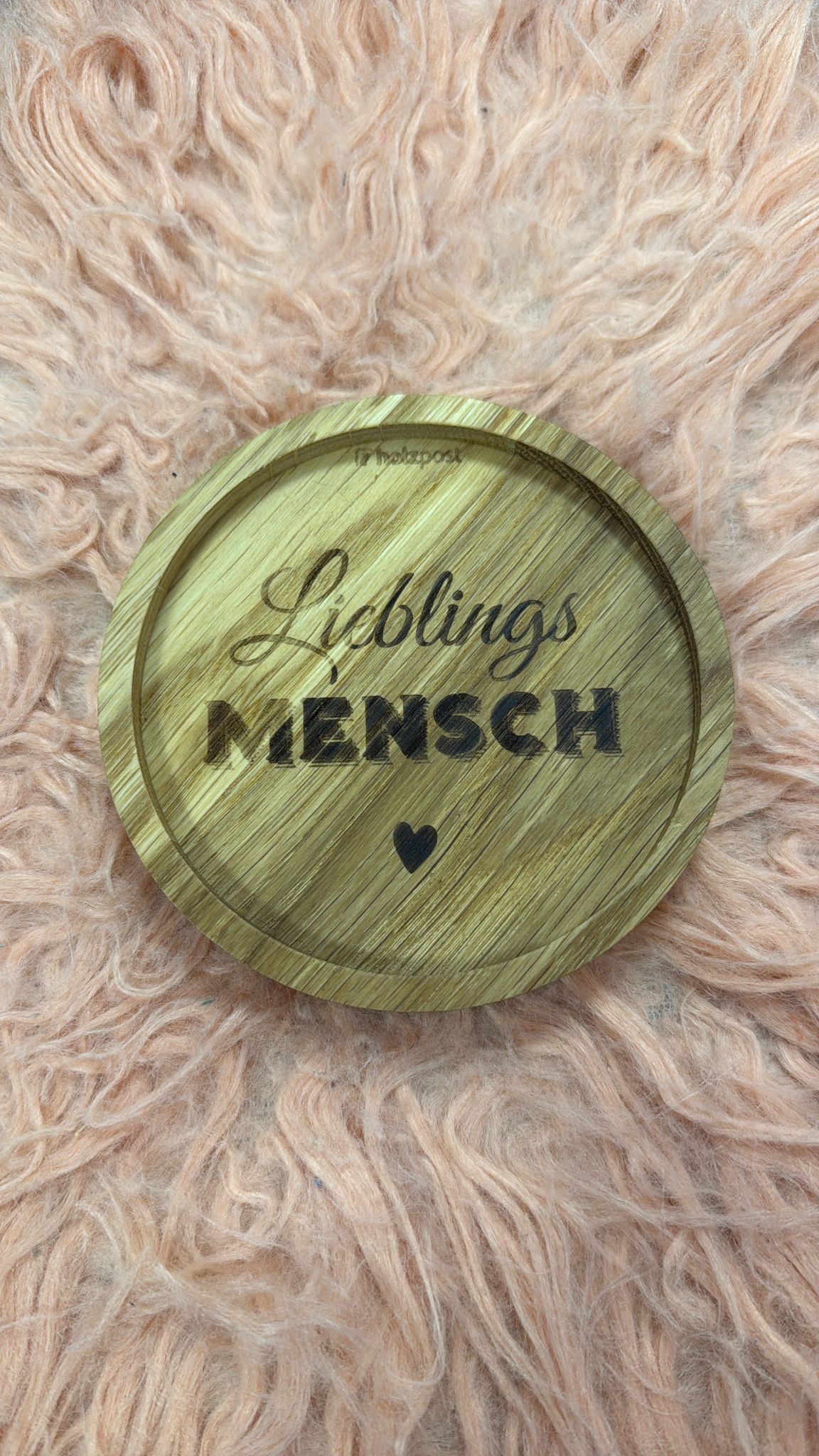 Untersetzer, Lieblings Mensch, rund