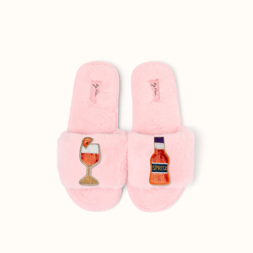 Broschenpaar für Slipper: Aperol Spritz