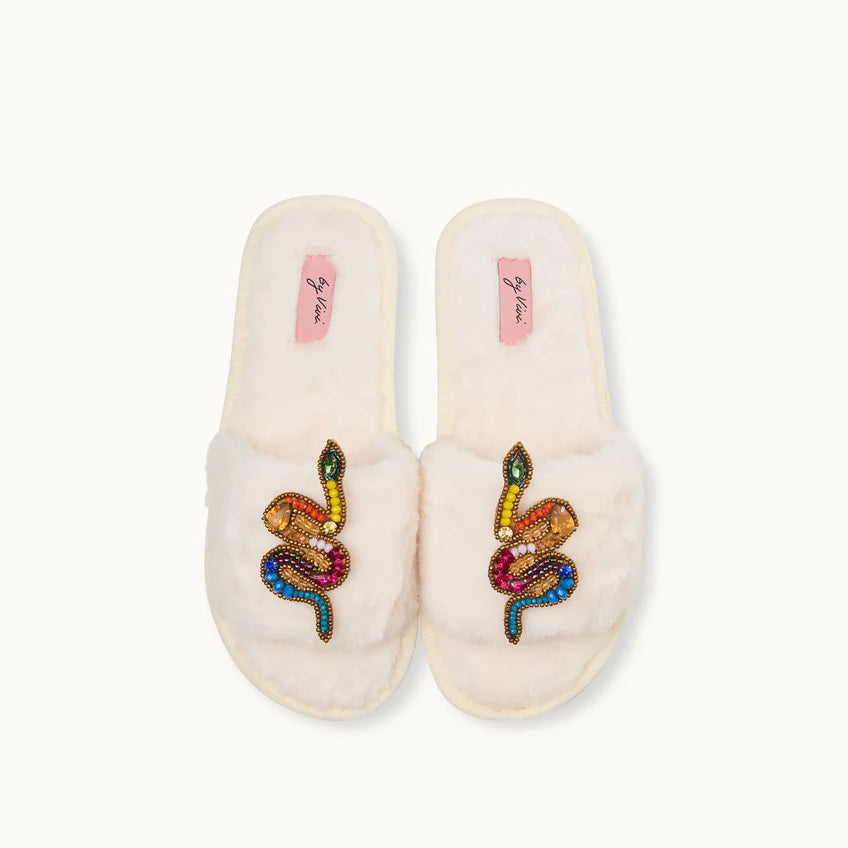 Broschenpaar für Slipper: Schlangen