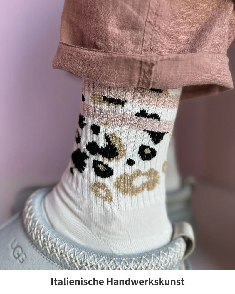 Socken Leo allover - Rose