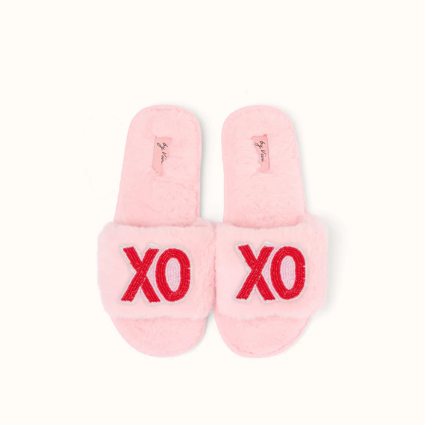 Broschenpaar für Slipper: XOXO
