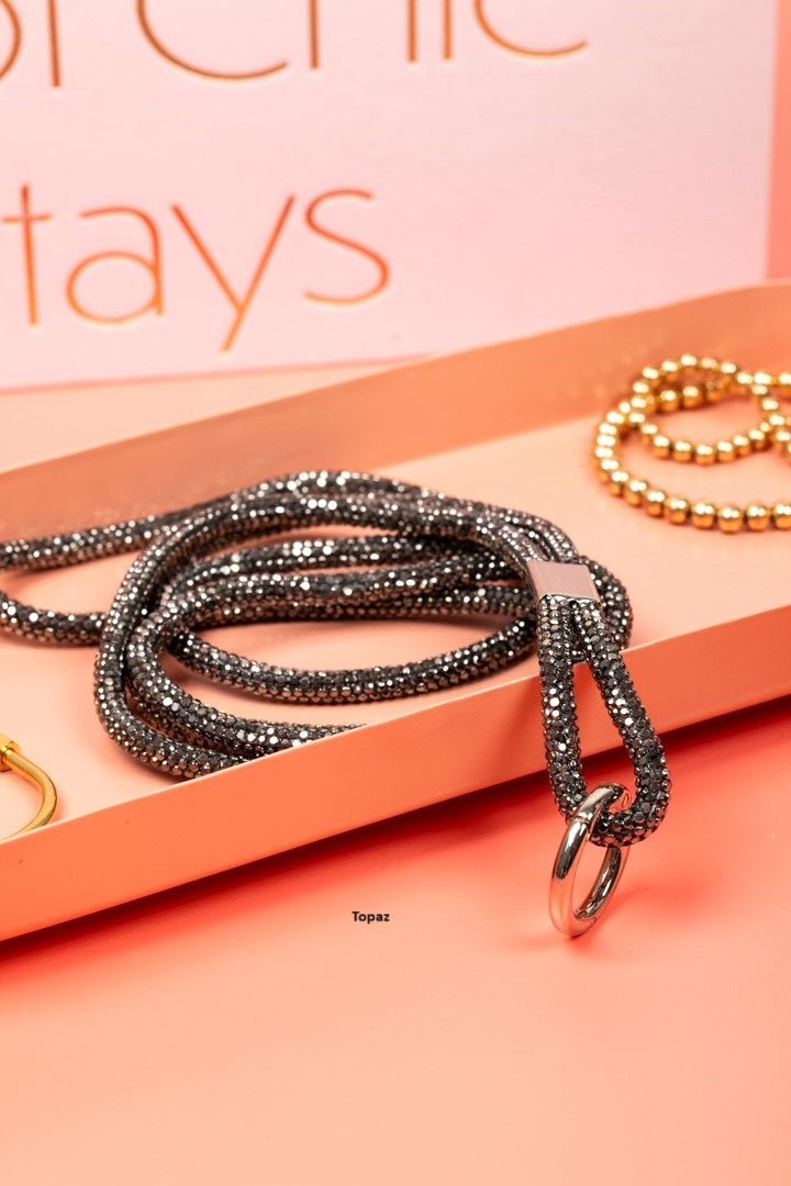 Handykette Glitter - Topaz