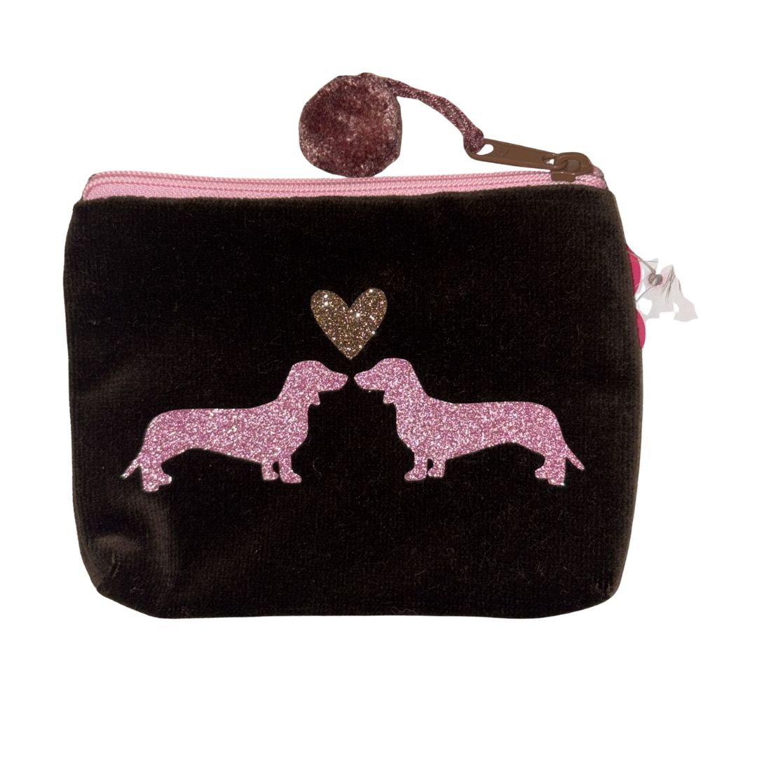 Kosmetiktasche mini Dackel love