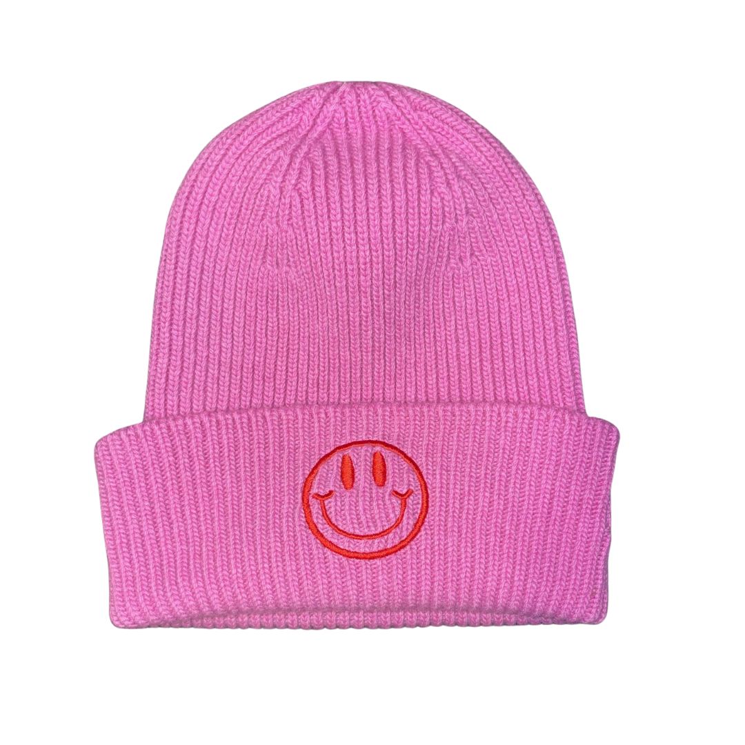 WILDBLUT® Mütze Rosa - 100% Merinowolle