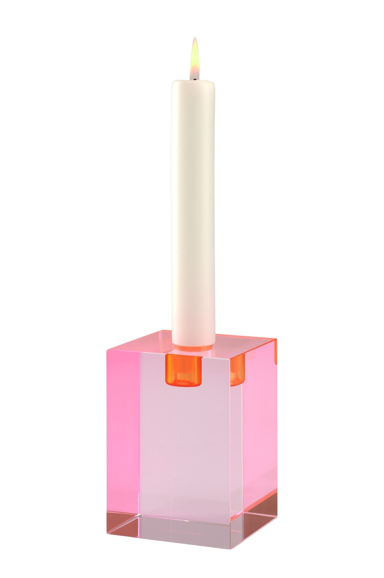 Dioptrics, Kristallglas-Kerzenhalter, L(H11cm), blockartiges Design