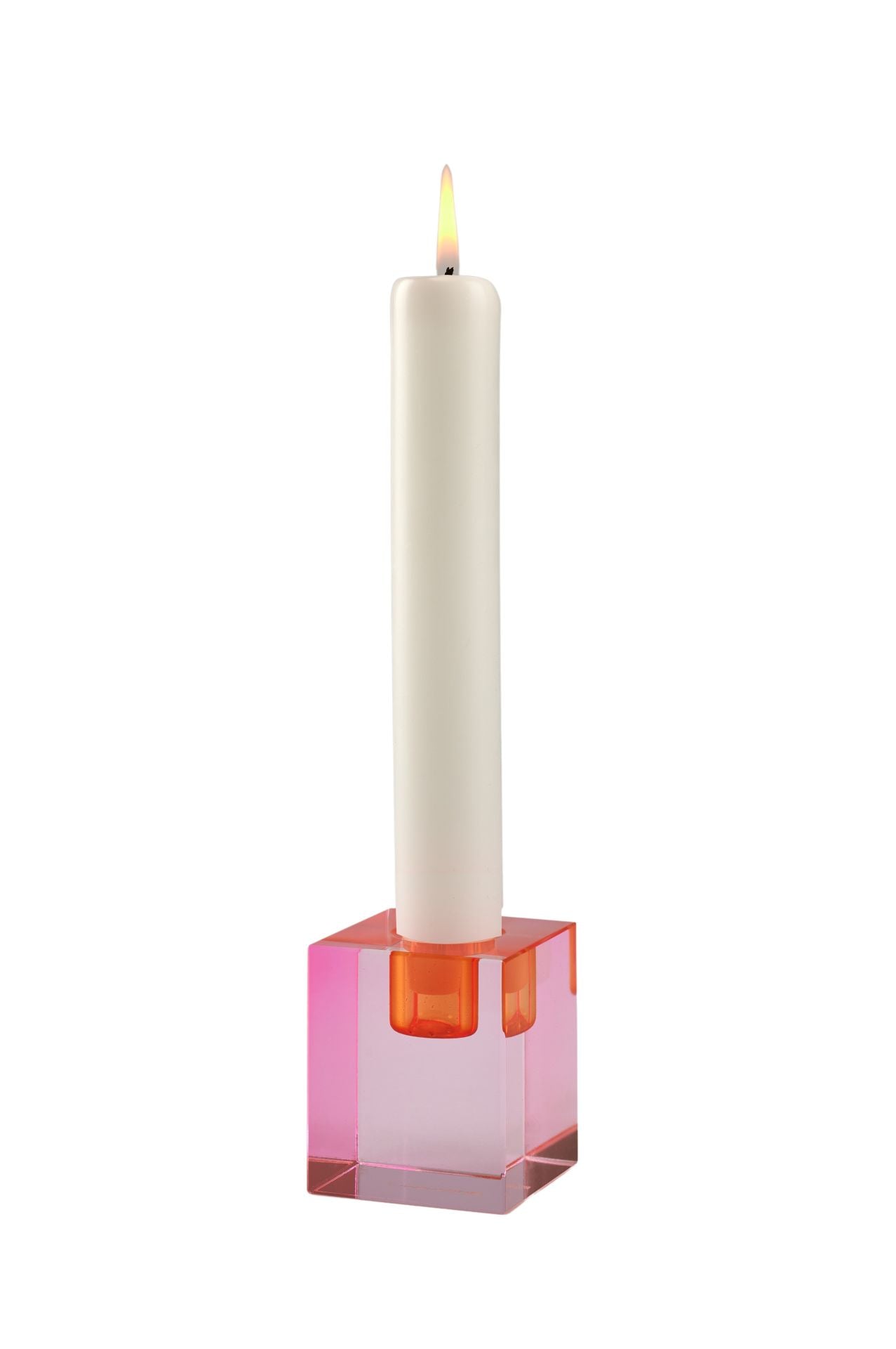 Dioptrics, Kristallglas-Kerzenhalter, H6cm, blockartiges Design