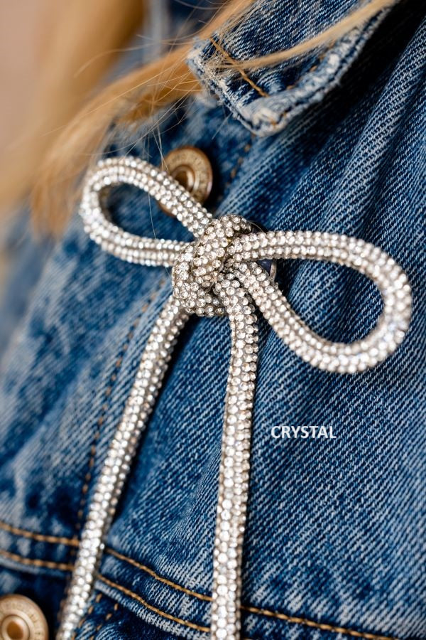 Broché Schleife Gold
