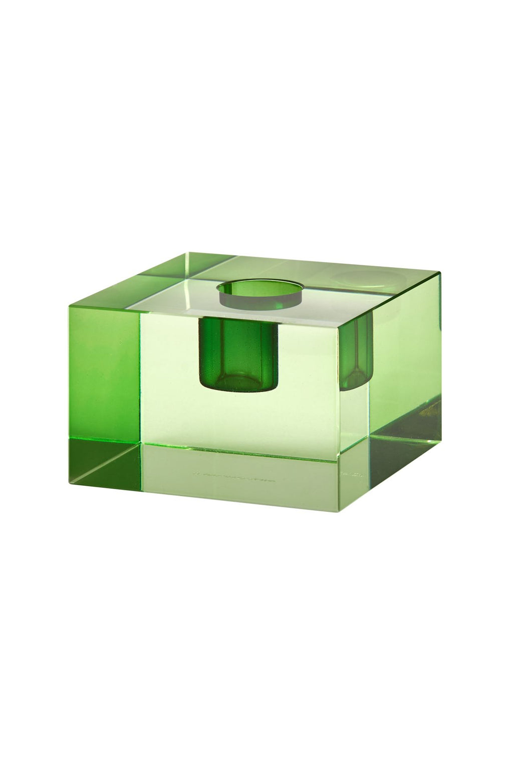 Dioptrics, Kristallglas-Kerzenhalter, S(H5cm), blockartiges Design
