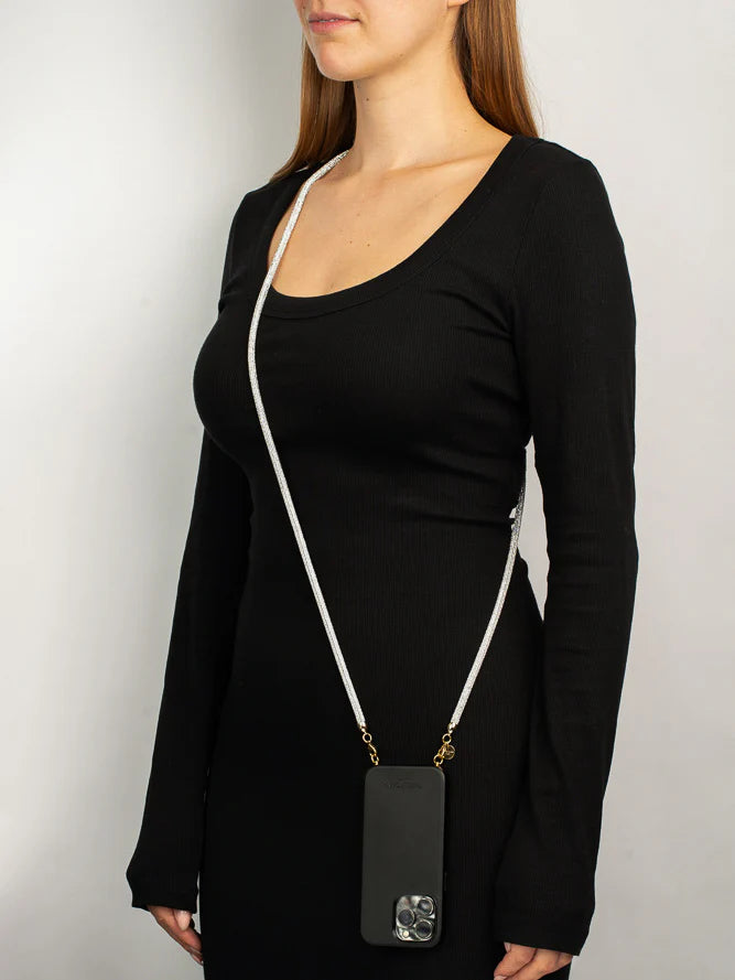 Crossbody Handykette ESTELLE silber