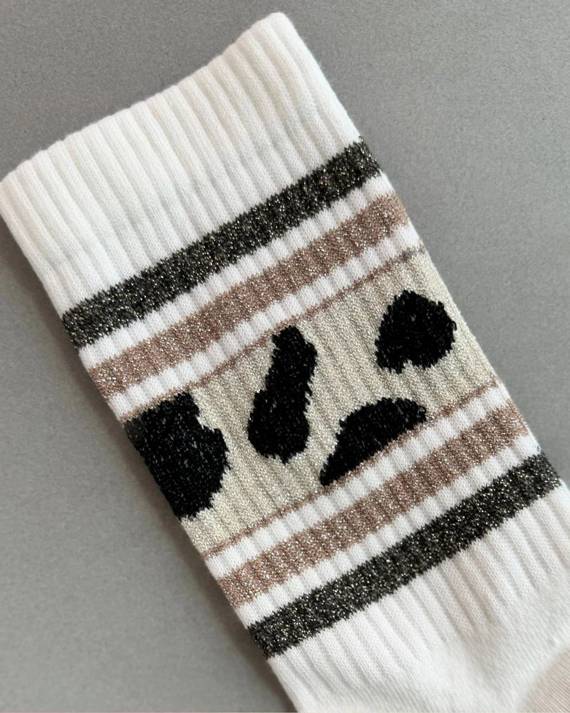 Socken Sporty Glitter - Cow
