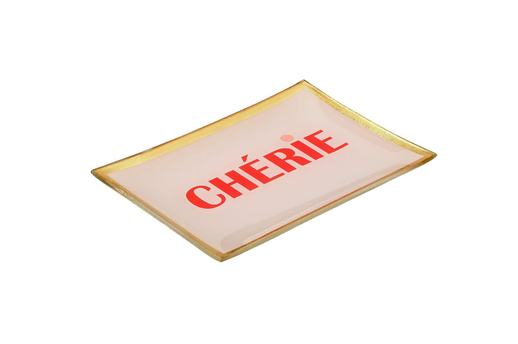 Love Plates, Glasteller M, Cherie, dusty rose
