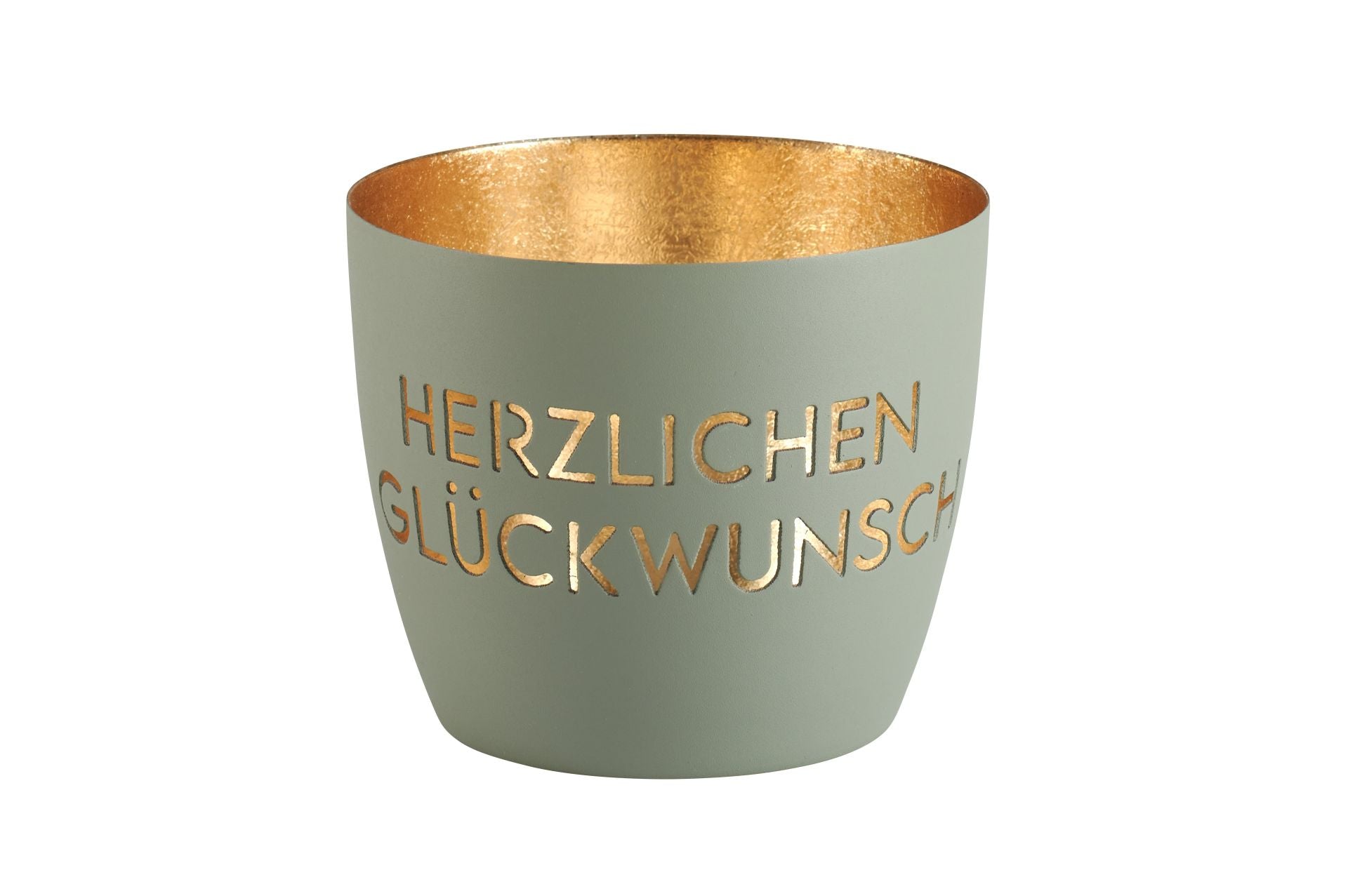 Madras, Windlicht, M, Motiv: Herzlichen Glückwunsch