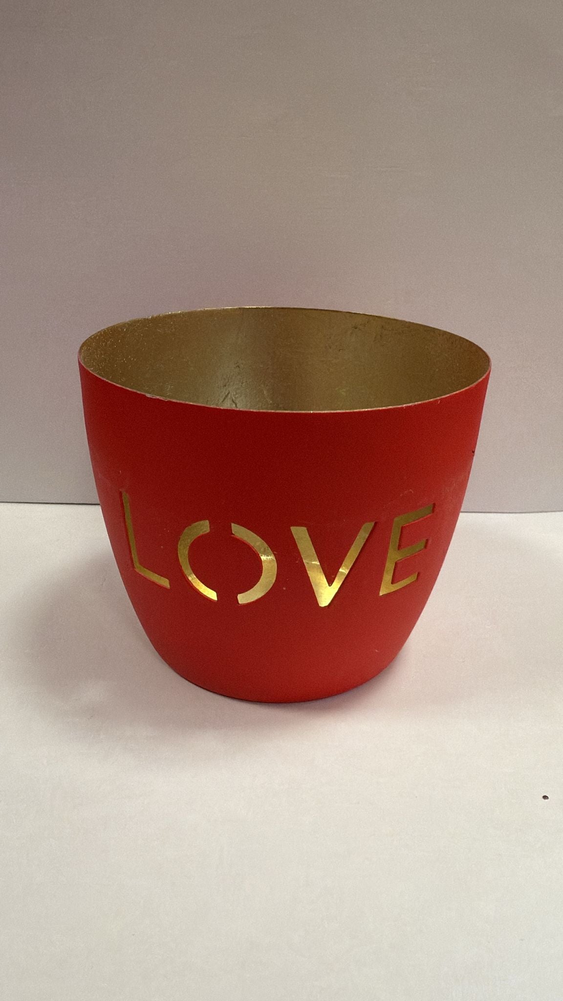 Madras, Windlicht, M, Motiv: Love