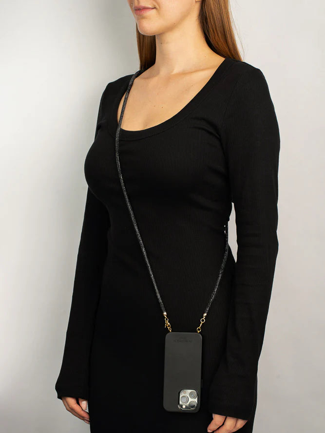 Crossbody Handykette ESTELLE schwarz