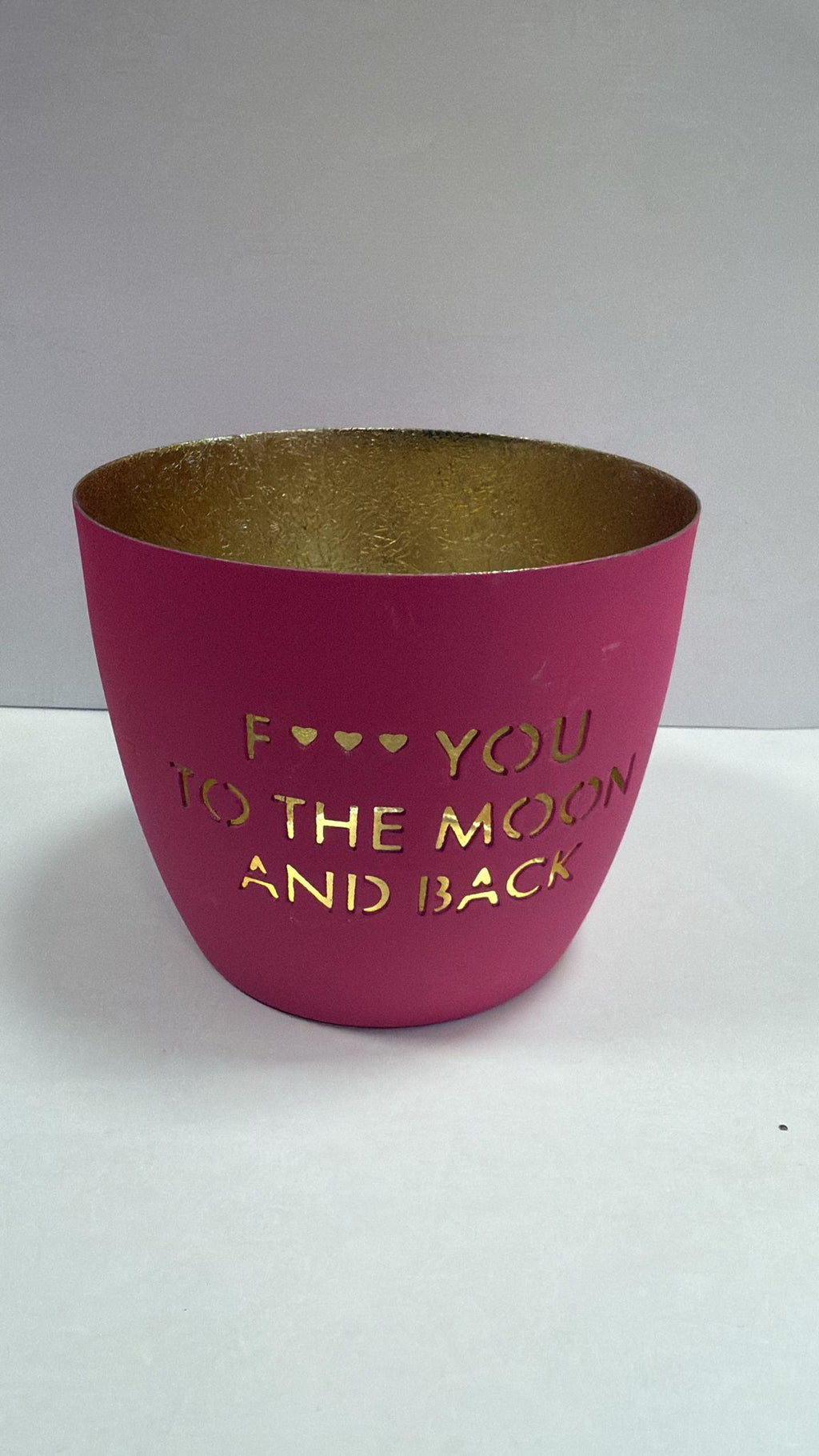 Madras, Windlicht, M, Motiv: F… you to the moon and back