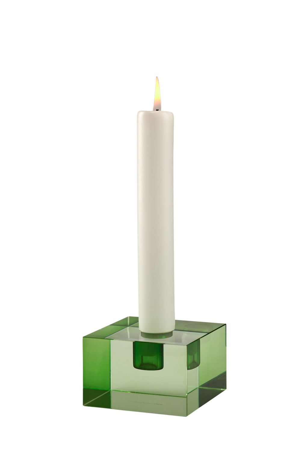 Dioptrics, Kristallglas-Kerzenhalter, S(H5cm), blockartiges Design